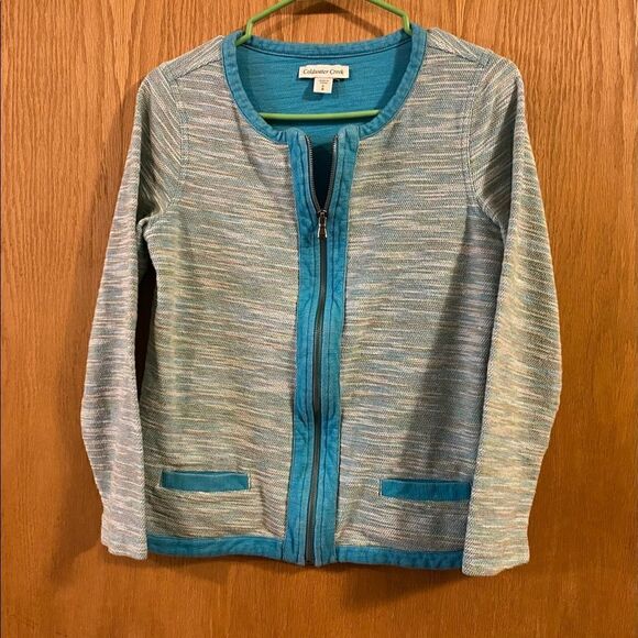 🌺3 for $30🌺Coldwater Creek Womens Zip-Up, size S. (S40) - Picture 1 of 4